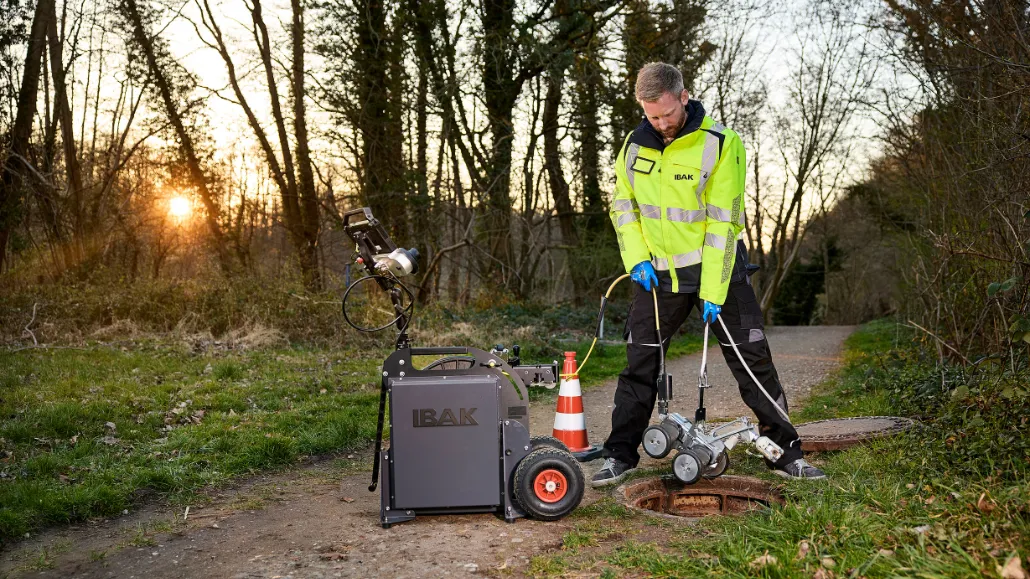 working with inspection equipment outdoors