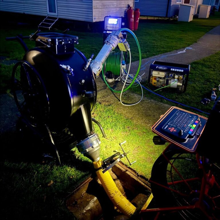 drainage relining at a caravan park