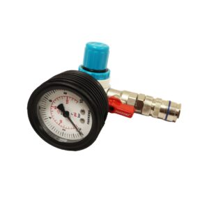 Pressure Regulator 0-10 BAR, Gauge & Valve - with/without Manometer protection